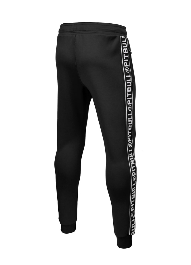 Spodnie dresowe męskie Pit Bull Tape Logo Oldschool Pit Bull Track Pants czarne