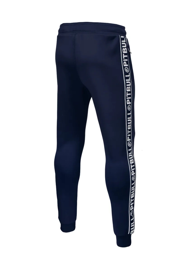 Spodnie dresowe męskie Pit Bull Tape Logo Pit Bull Track Pants granatowe