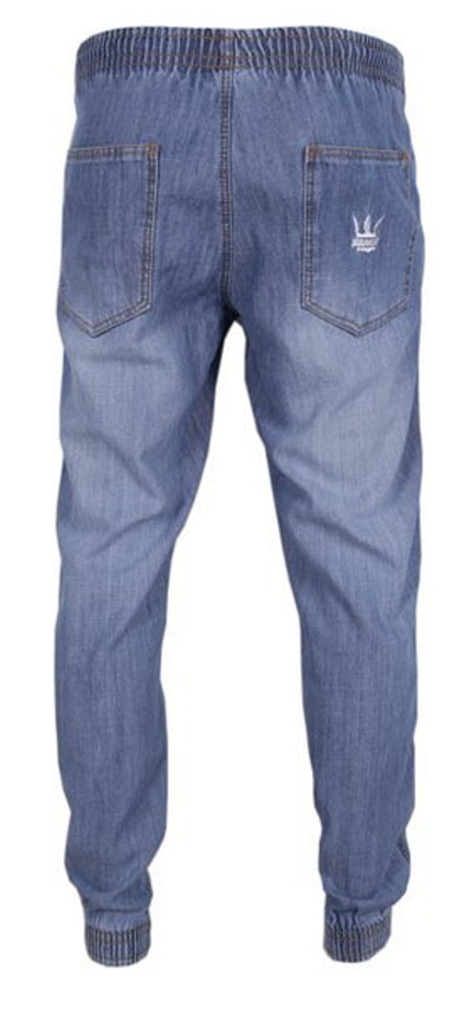 Spodnie jeans jogger Jigga Wear Crown Light blue  