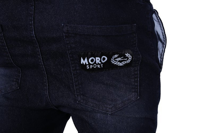 Spodnie jogger Moro Sport Żakard stone wash jeans 