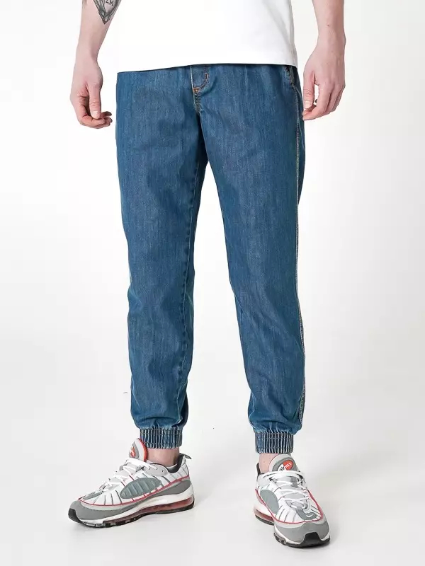 Spodnie jogger jeans Środowisko Miejskie Laur niebieskie