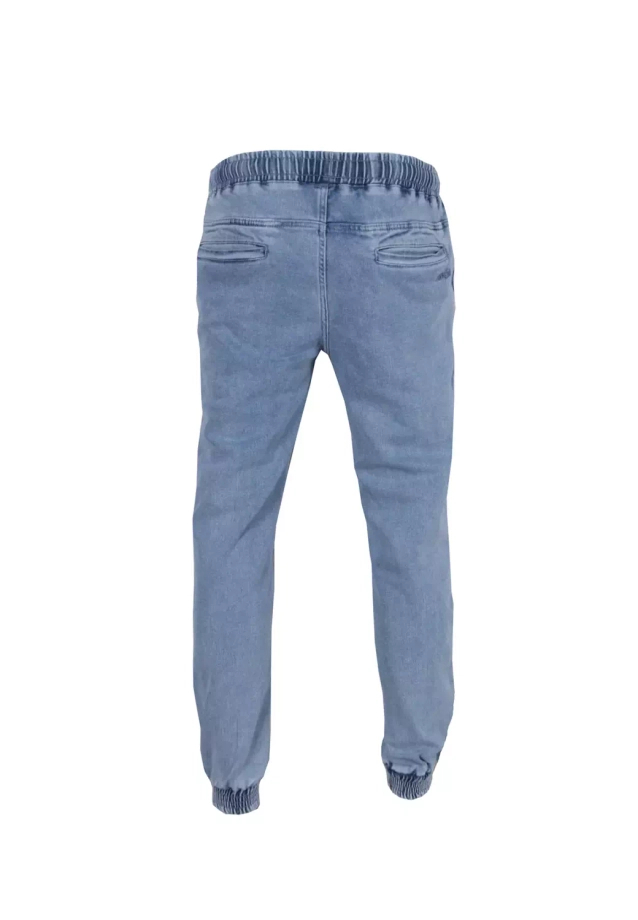 Spodnie męskie jogger jeans Prosto Klasyk Pazy jasne niebieskie