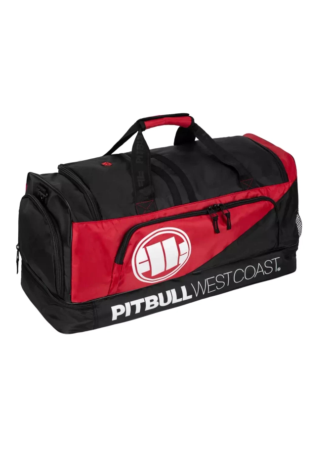 Torba sportowa Pitbull Big Duffle Sport czarna/czerwona