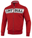 Bluza rozpinana Pitbull Oldschool Chest Logo jacket red/off white