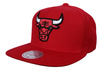 Czapka Mitchell & Ness snapback Chicago Bulls Jersey red